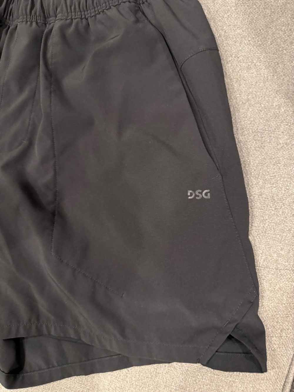 DSG Black Men's Athletic Shorts with Side Pockets